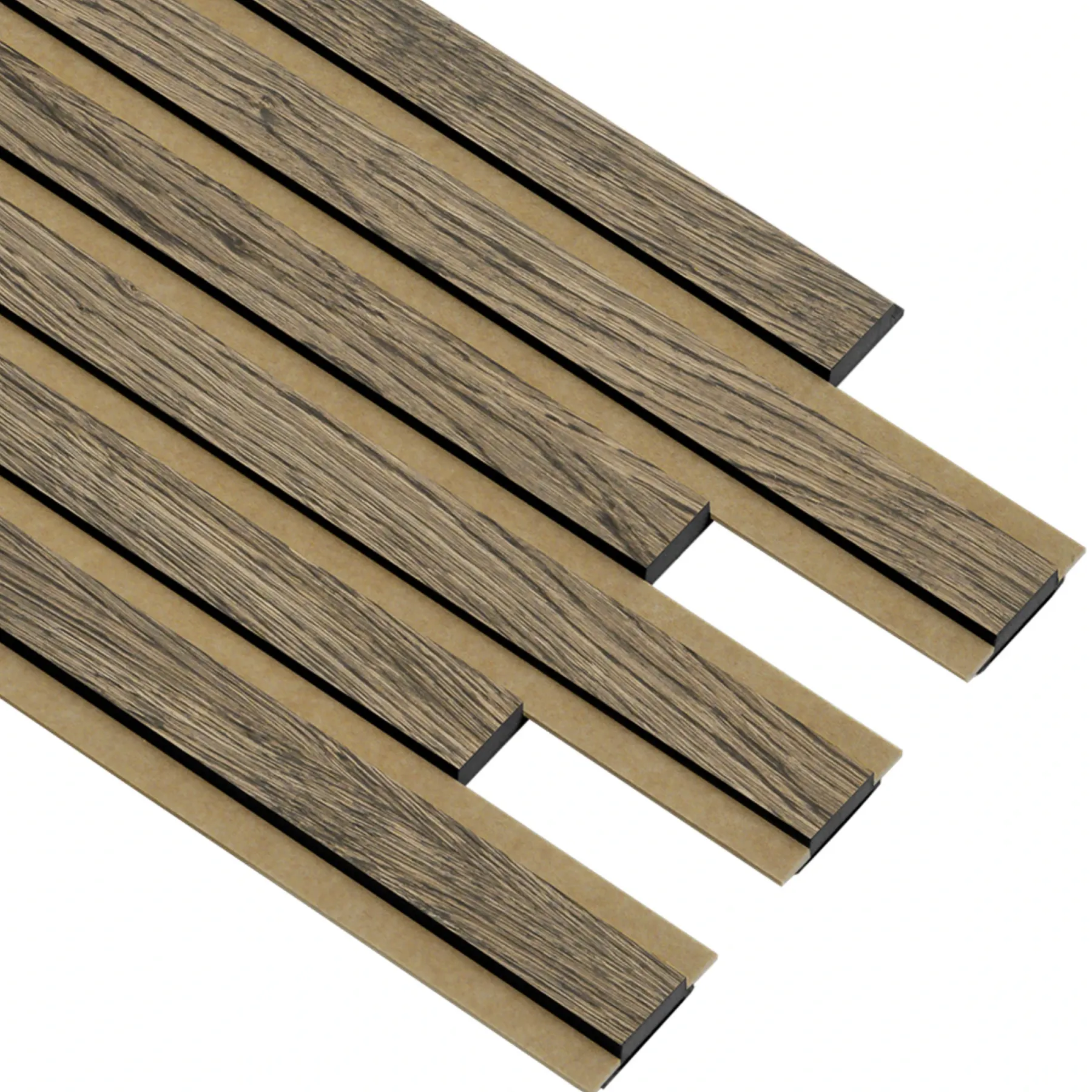 Akustikpanel ^ I-Wood AKUSTIKPANEL EG SORT OLIE 17 X 300 X 2400 MM
