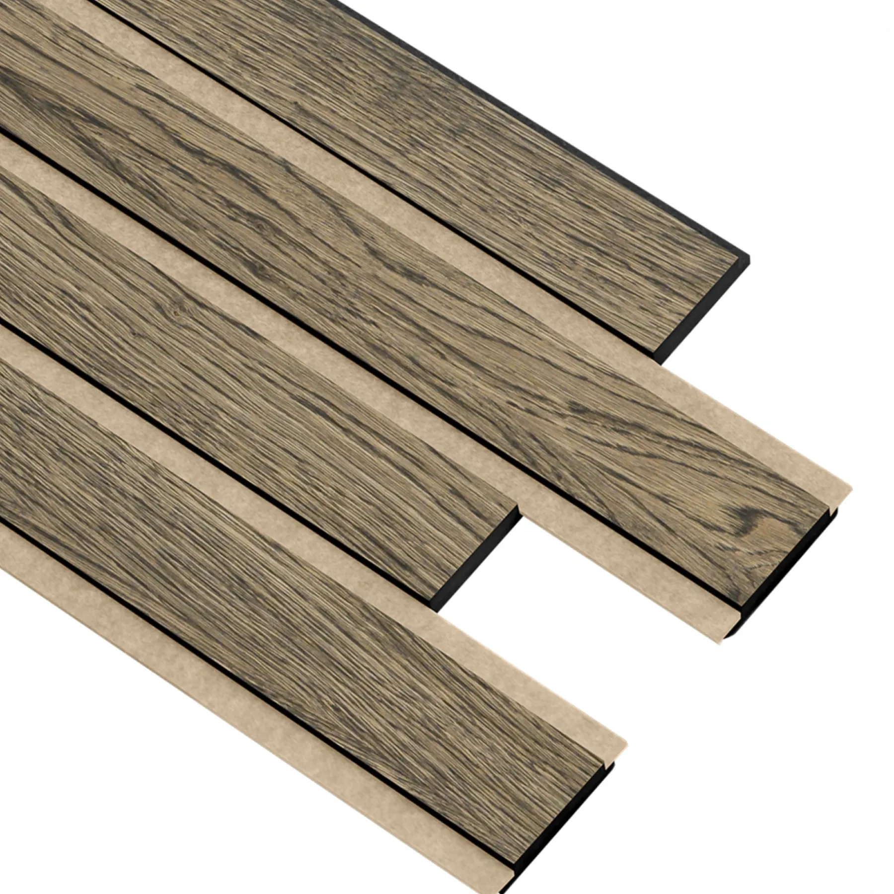 Akustikpanel ^ I-Wood AKUSTIKPANEL EG SORT OLIE 17 X 300 X 2400 MM