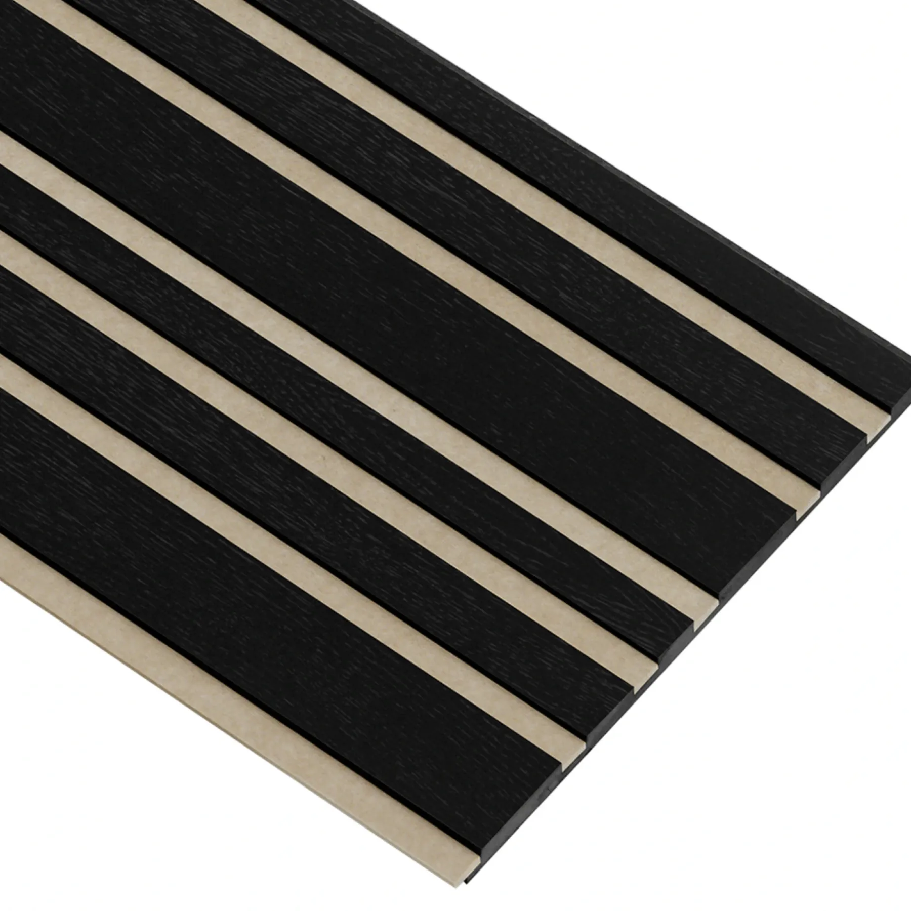 Akustikpanel ^ I-Wood AKUSTIKPANEL EG SORT 17 X 300 X 2400 MM