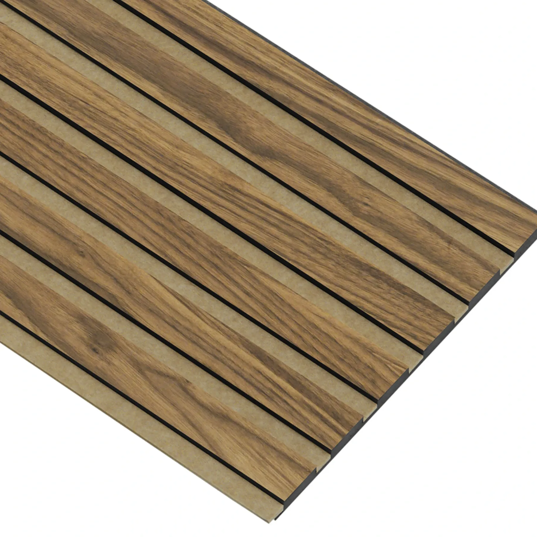 Akustikpanel ^ I-Wood AKUSTIKPANEL VALNØD 17 X 300 X 2400 MM