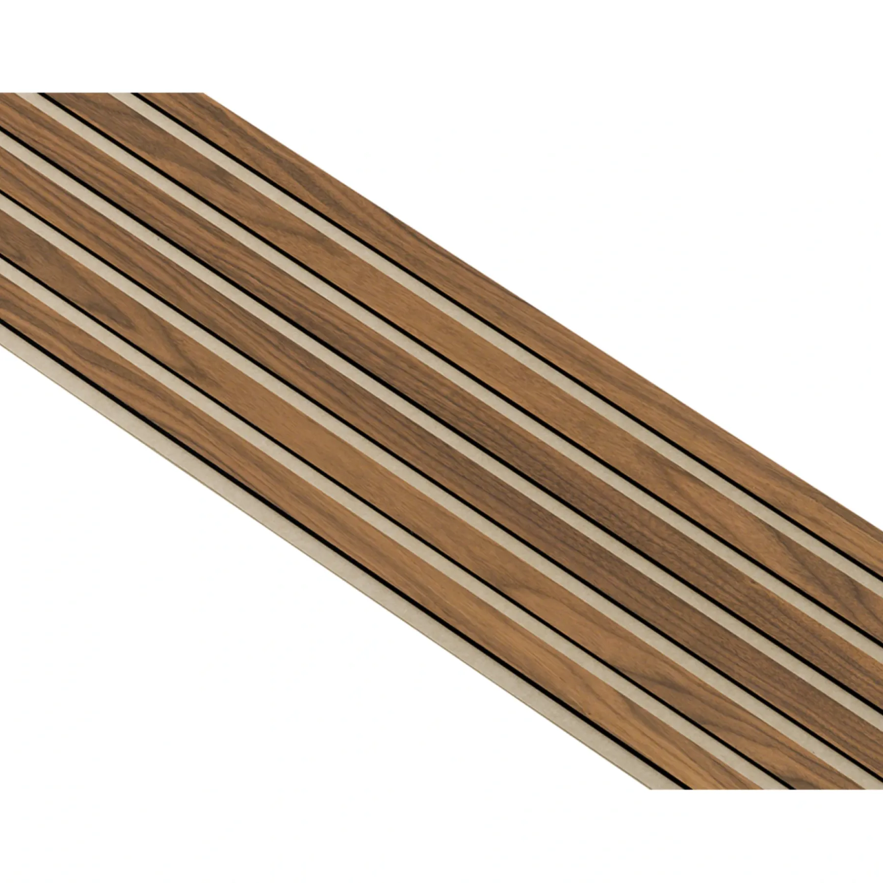 Akustikpanel ^ I-Wood AKUSTIKPANEL VALNØD 17 X 300 X 2400 MM