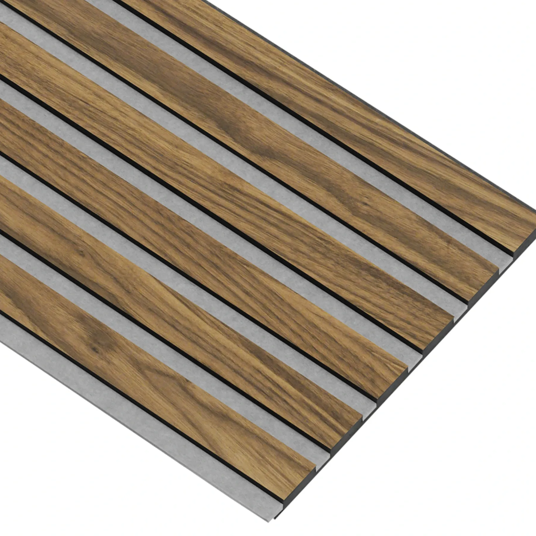 Akustikpanel ^ I-Wood AKUSTIKPANEL VALNØD 17 X 300 X 2400 MM