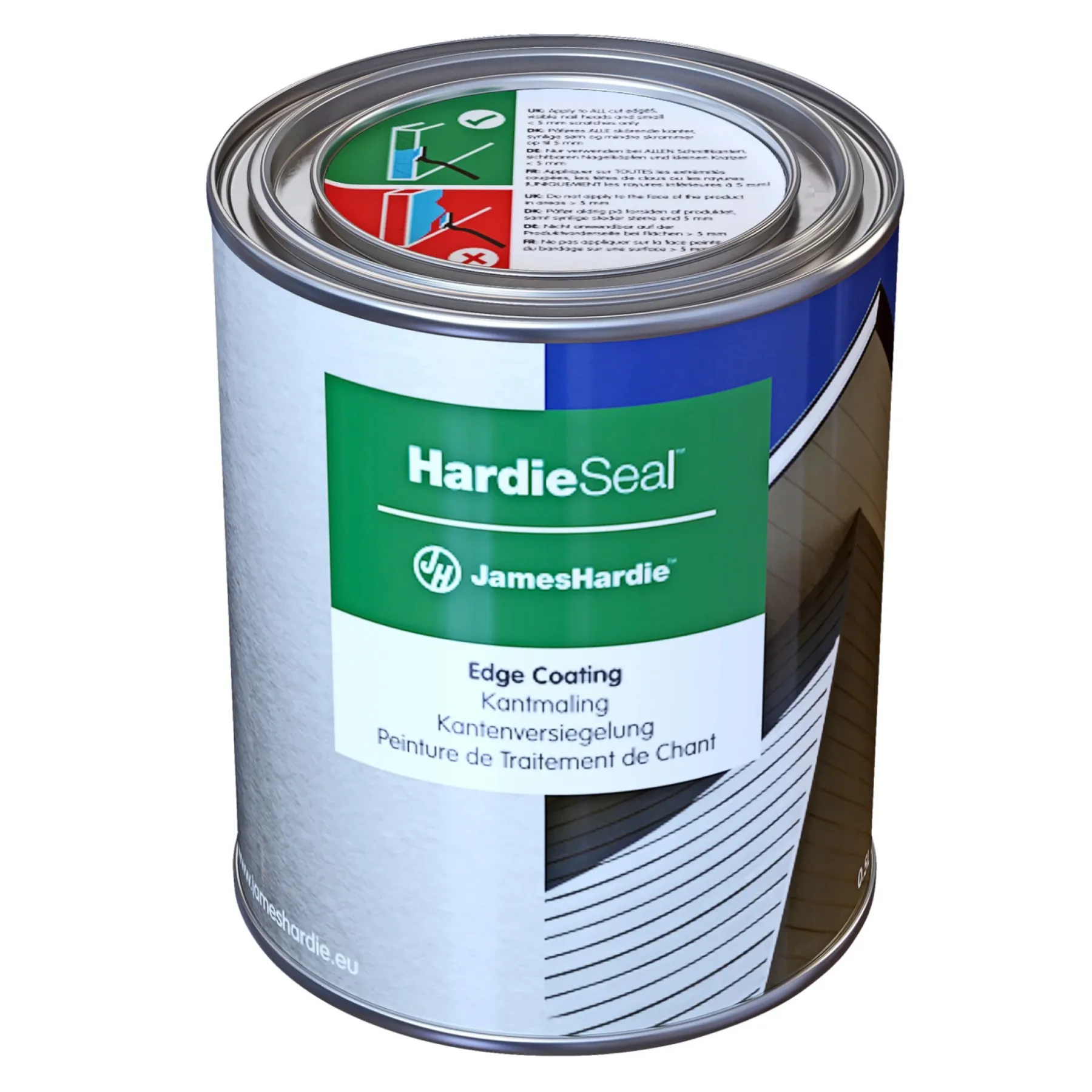 Facadebeklædning ^ James Hardie KANTFORSEGLER HVID 0,5 L