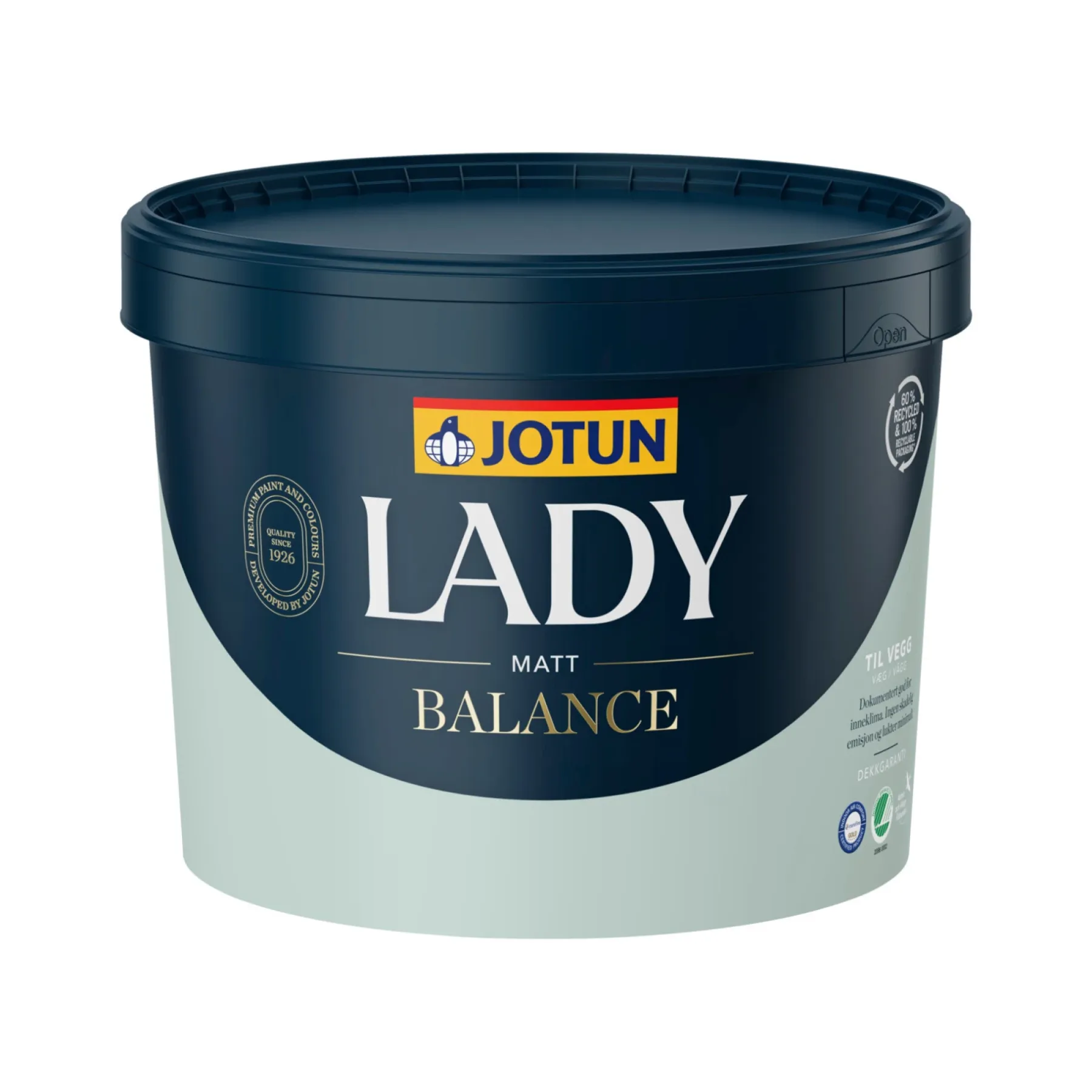 Vægmaling ^ Jotun LADY BALANCE VÆGMALING 9 L BASE A