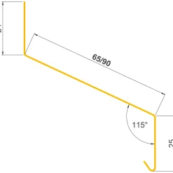 SORT ALU-PROFIL 19AS, 25 X 65 X 24 MM. SÅLBÆNK 1 M>Jual Discount