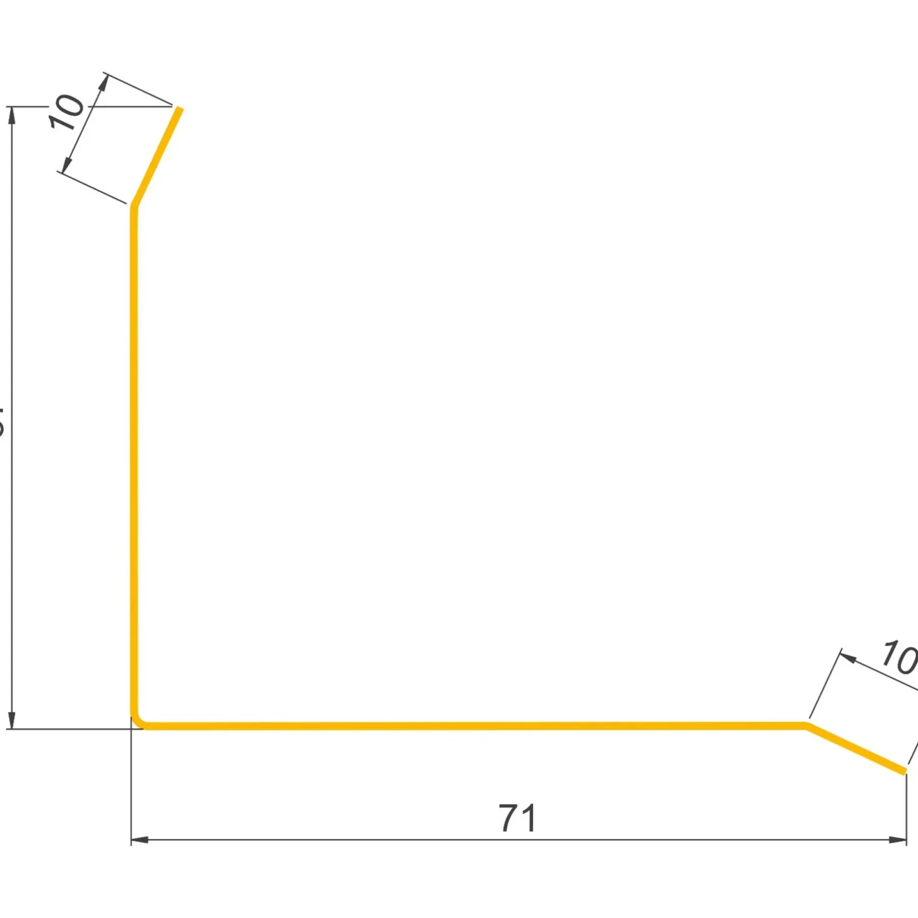 Alu Profiler ^ Jual SORT ALU-PROFIL 2CS, 57 MM FACADEPROFIL 1 M