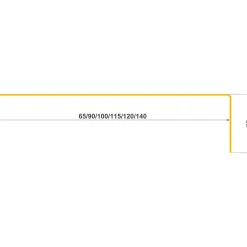 SORT ALU-PROFIL 21ES, 25 X 140 X 25 MM. LIMTRÆSPROFIL 1 M>Jual Discount
