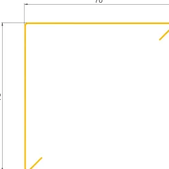 Alu Profiler ^ Jual SORT ALU-PROFIL 1SRS, 70 X 70 MM. STERNRENDE 1 M