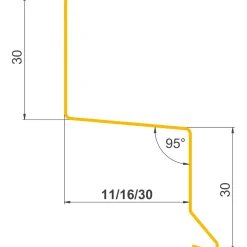 Alu Profiler ^ Jual SORT ALU-PROFIL 8-30S Z-PROFIL 30 X 30 X 30 MM.