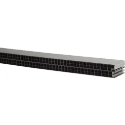 SORT ALU-PROFIL 2VW-2-210, 45 X 22 MM. VENTILATIONSLISTE 2,1 M>Jual Best