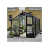Drivhuse ^ Juliana COMPACT DRIVHUS 3 MM HÆRDET GLAS HELE BANER ANTRACIT 6,6 M2