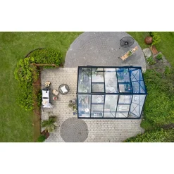 Drivhuse ^ Juliana JUBII 60 EKSKL. SOKKEL DRIVHUS 3 MM HÆRDET GLAS HELE BANER SORT 10,9 M2