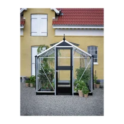 COMPACT EKSKL. SOKKEL DRIVHUS 3 MM HÆRDET GLAS HELE BANER ALU 8,2 M2>Juliana Best