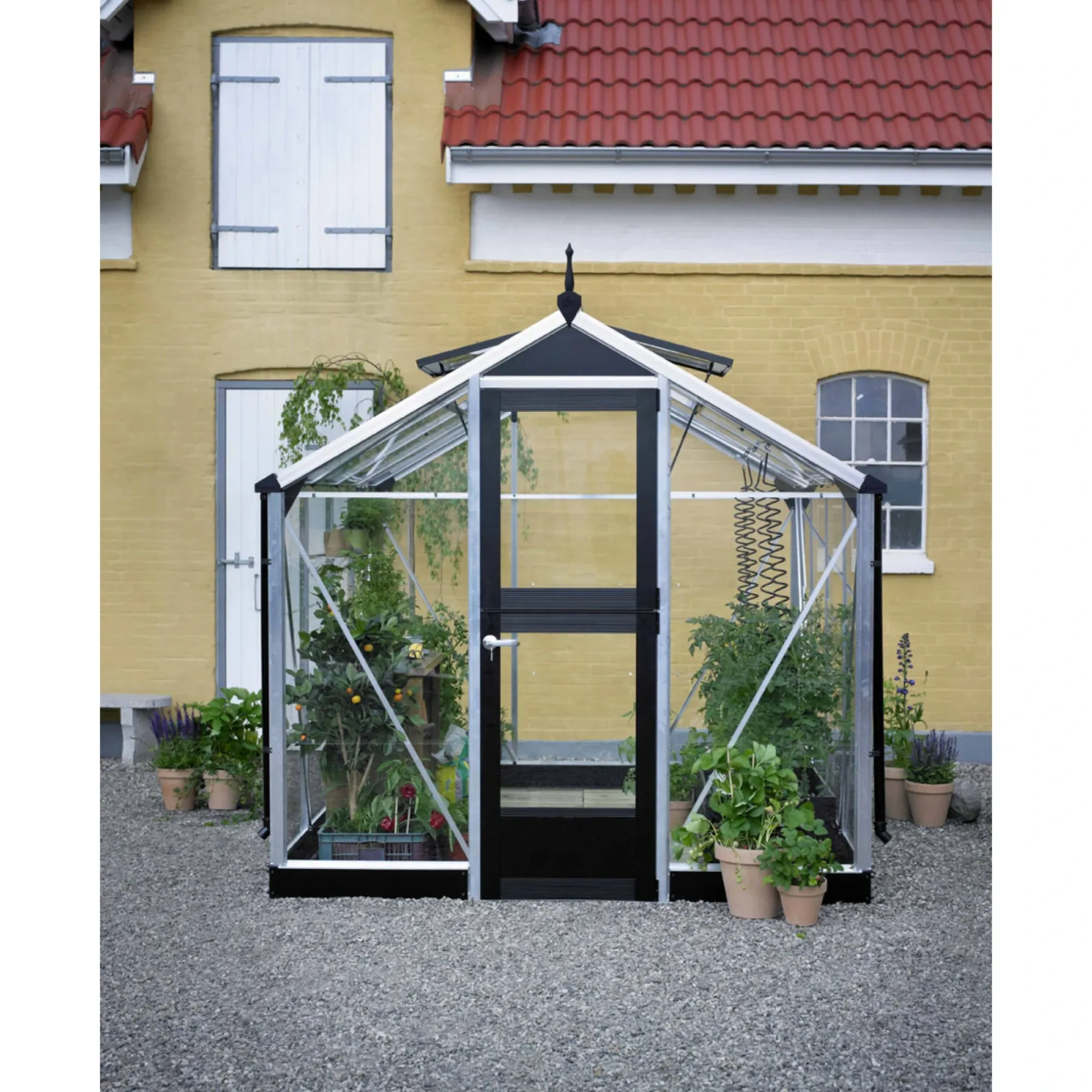 COMPACT EKSKL. SOKKEL DRIVHUS 10 MM POLY ALUMINIUM 8,2 M2>Juliana New