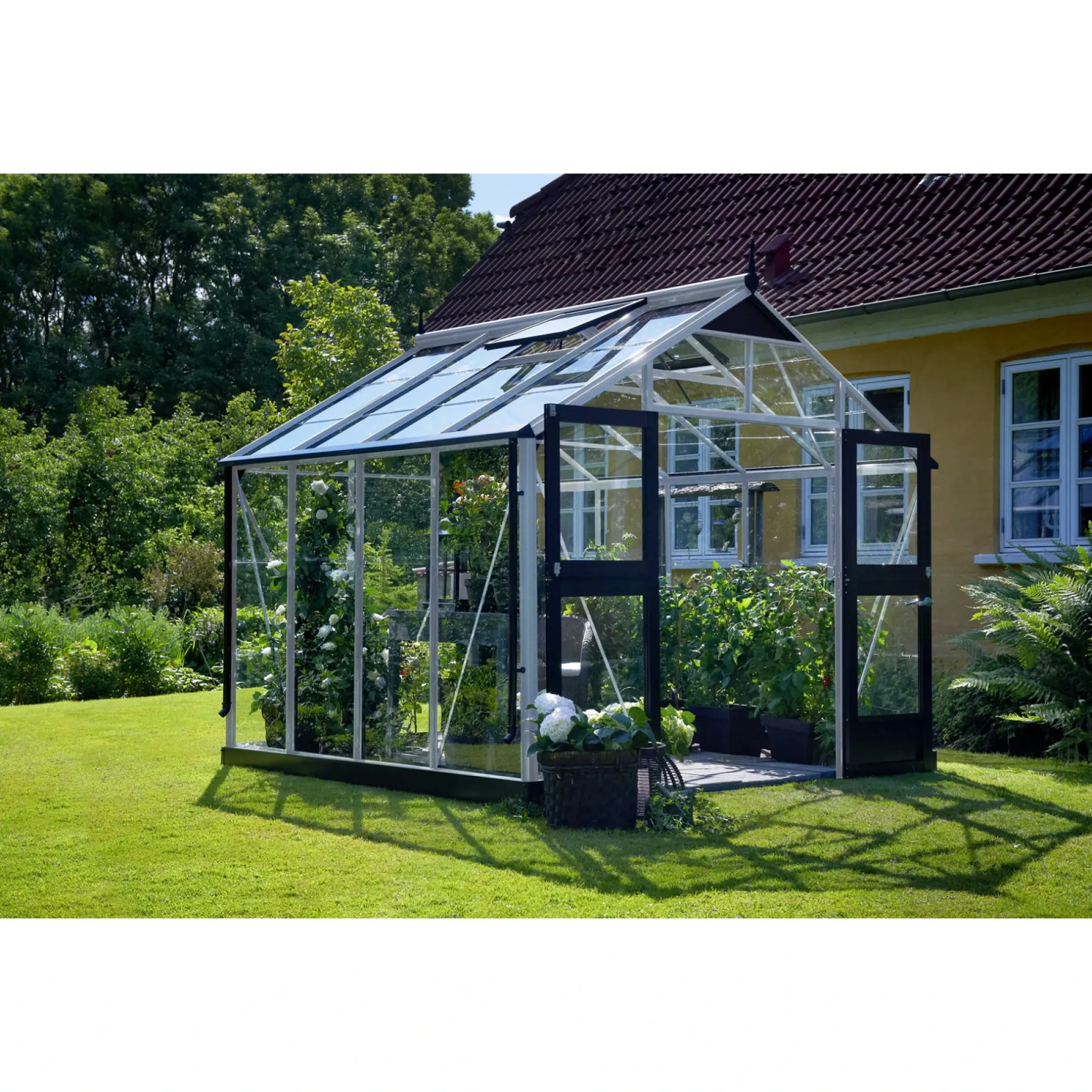 PREMIUM EKSKL. SOKKEL DRIVHUS 10 MM POLY ALUMINIUM 8,8 M2>Juliana Outlet
