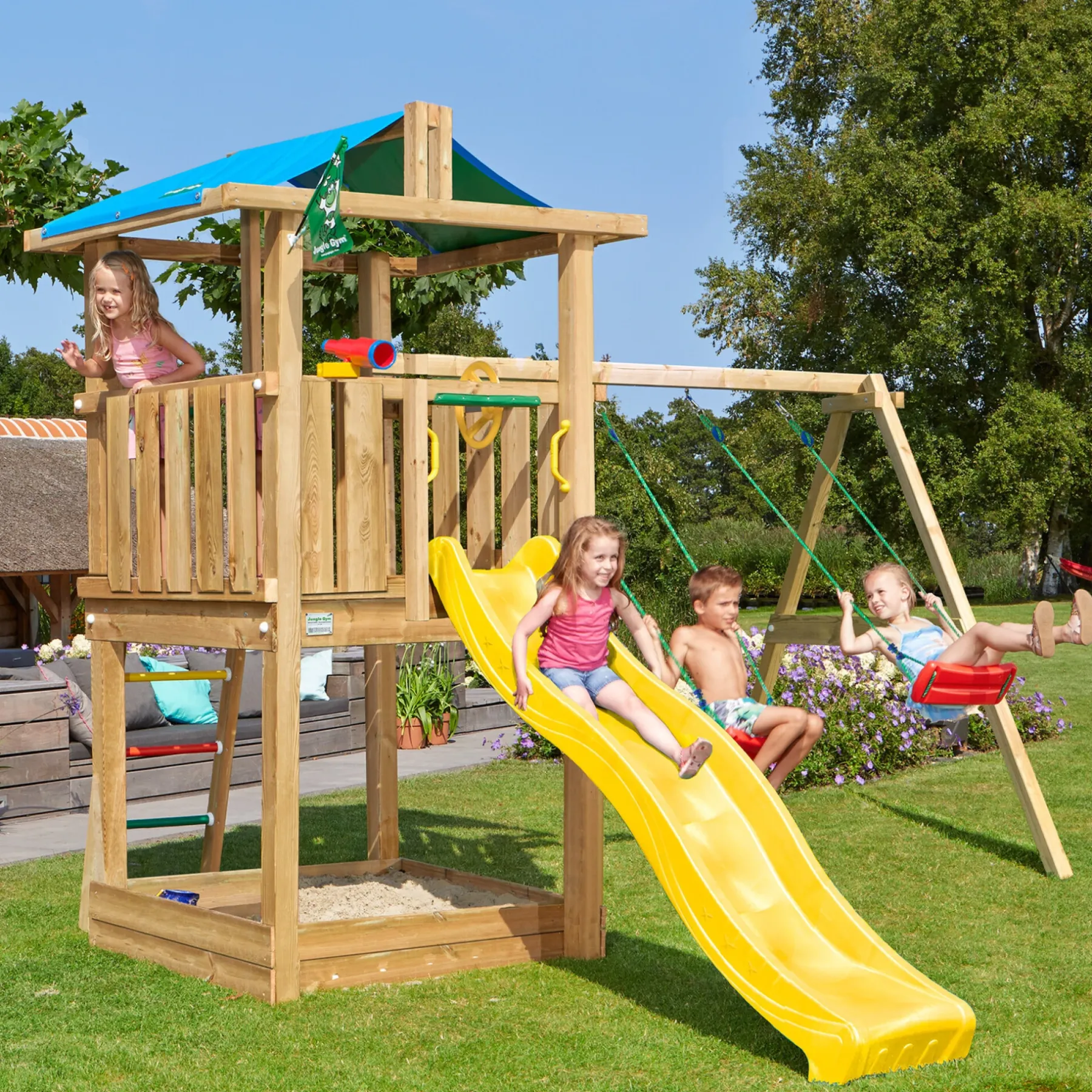 HUT LEGETÅRN NATUR TRÆ>Jungle Gym Clearance