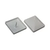 CAP 76 STOLPEHAT ALUMINIUM HVID 76 X 76 MM>Kokille New