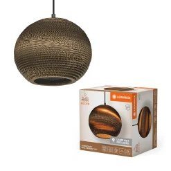 Pendel Lampe ^ LEDVANCE DECOR CARDBOARD PENDEL BRUN 27,2 CM