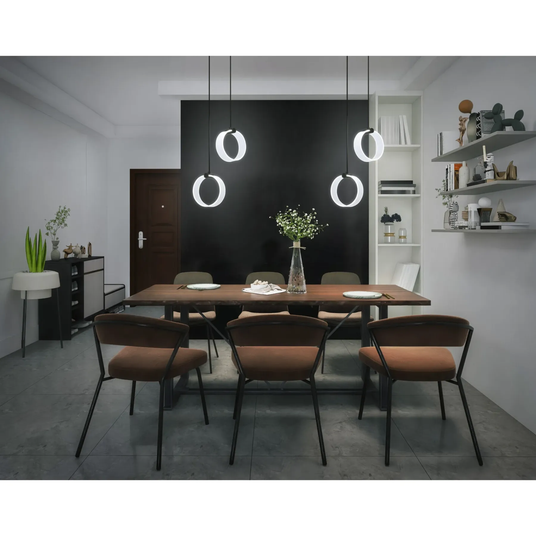 Pendel Lampe ^ LEDVANCE DECOR CIRCLE PENDEL SORT 22,7 CM