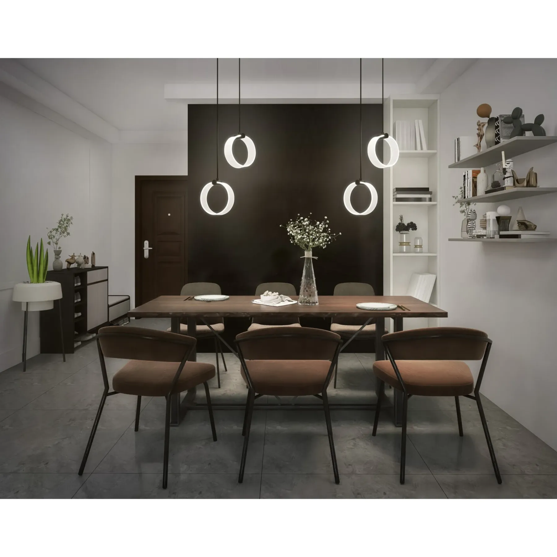 Pendel Lampe ^ LEDVANCE DECOR CIRCLE PENDEL SORT 22,7 CM