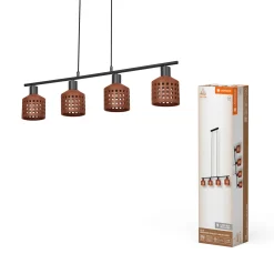 Pendel Lampe ^ LEDVANCE DECOR CLAY PENDEL BRUN 23,6 CM