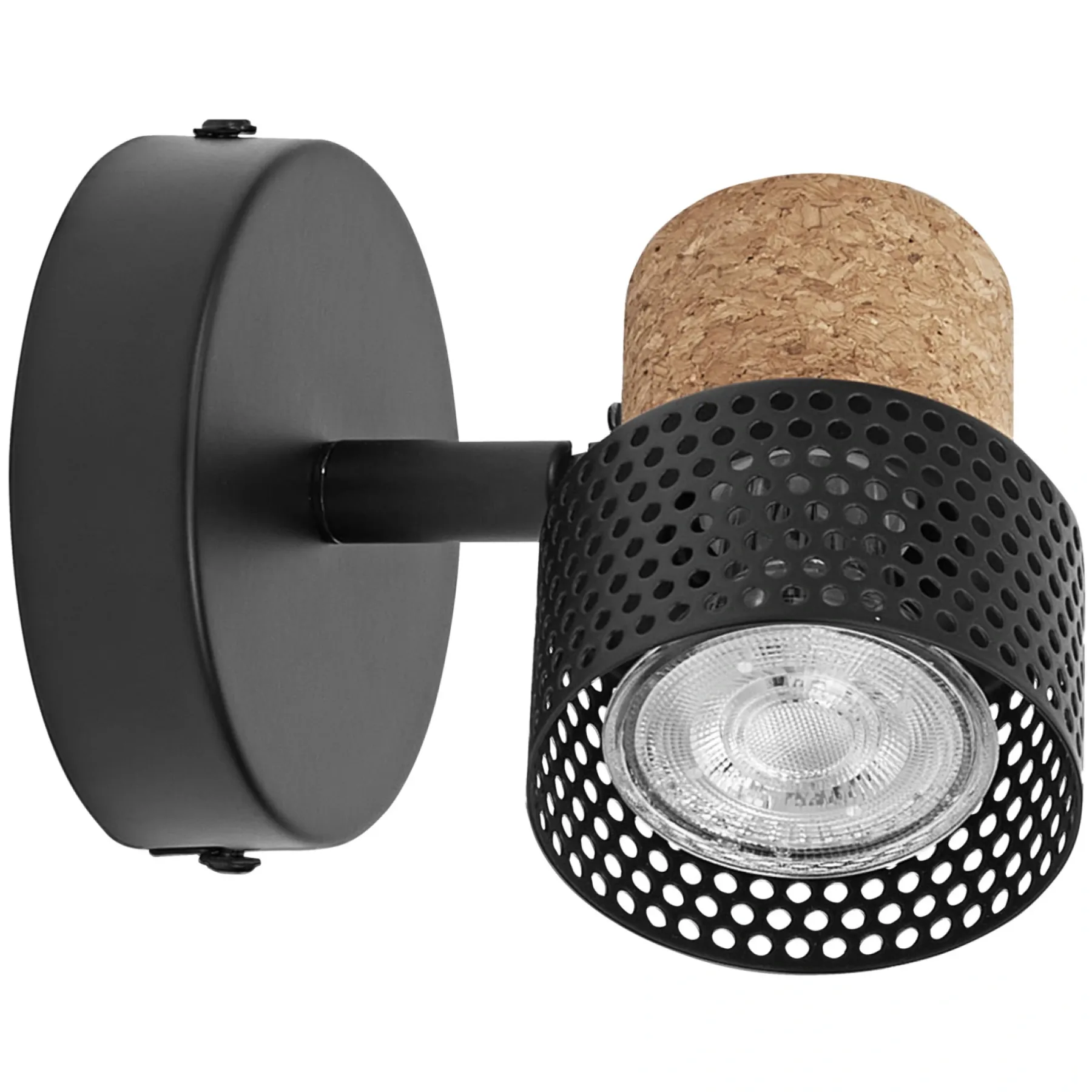 Spotlights ^ LEDVANCE DECOR CORK SPOTLAMPE SORT GU10 3,4W