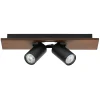 Spotlights ^ LEDVANCE DECOR MERCURY SPOTLAMPE TRÆ/SORT GU10 6,8W