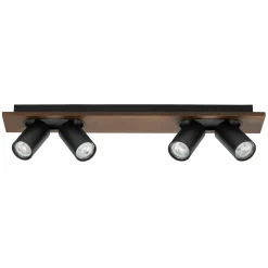 Spotlights ^ LEDVANCE DECOR MERCURY SPOTLAMPE TRÆ/SORT GU10 13,6W