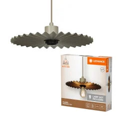 Pendel Lampe ^ LEDVANCE DECOR PLISSEE PENDEL BEIGE 30,8 CM