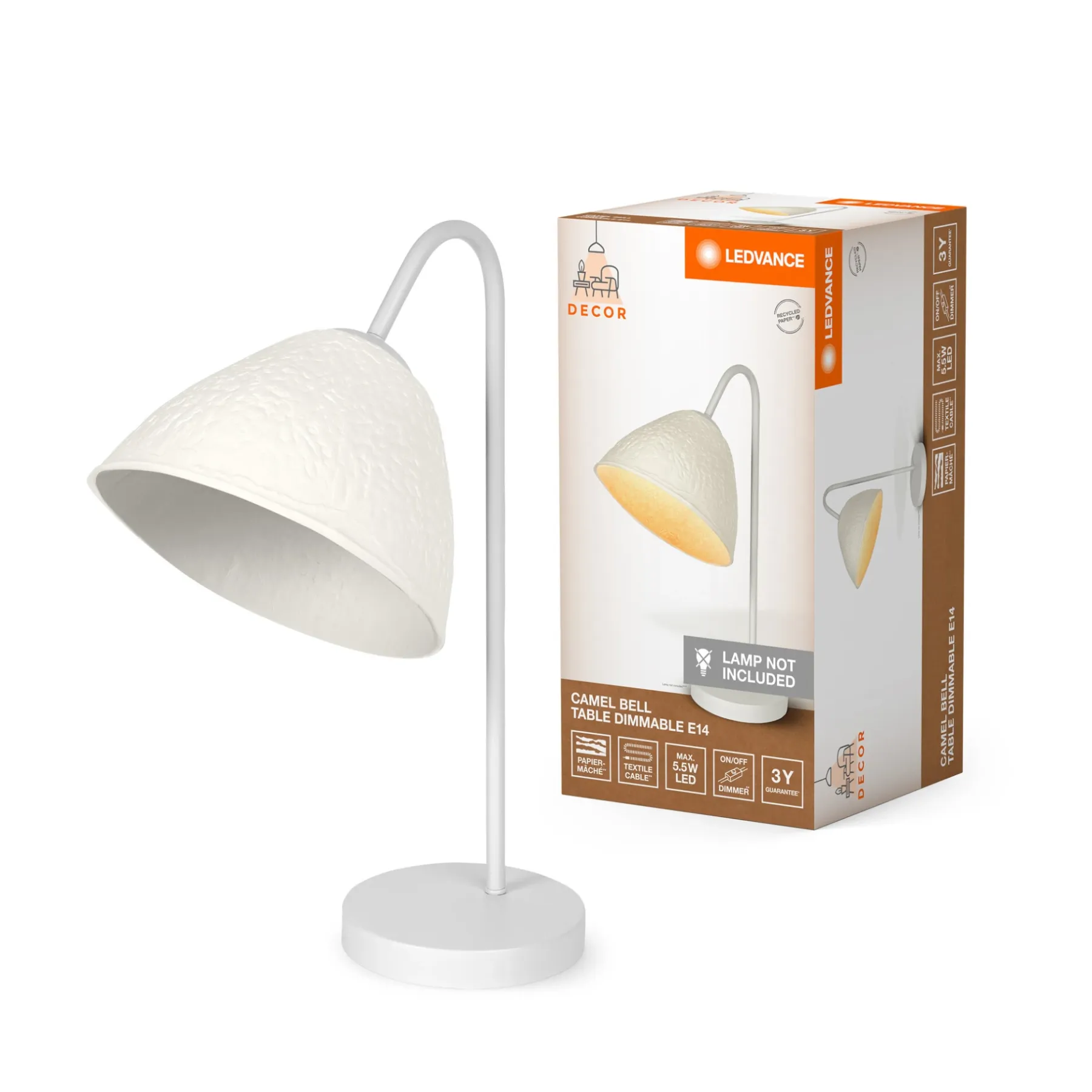 DECOR CAMEL BORDLAMPE HVID 50,3 CM>LEDVANCE Best