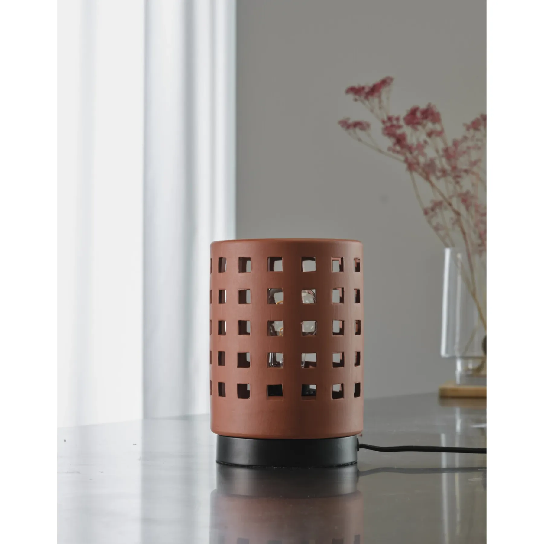 DECOR CLAY BORDLAMPE BRUN 28,3 CM>LEDVANCE