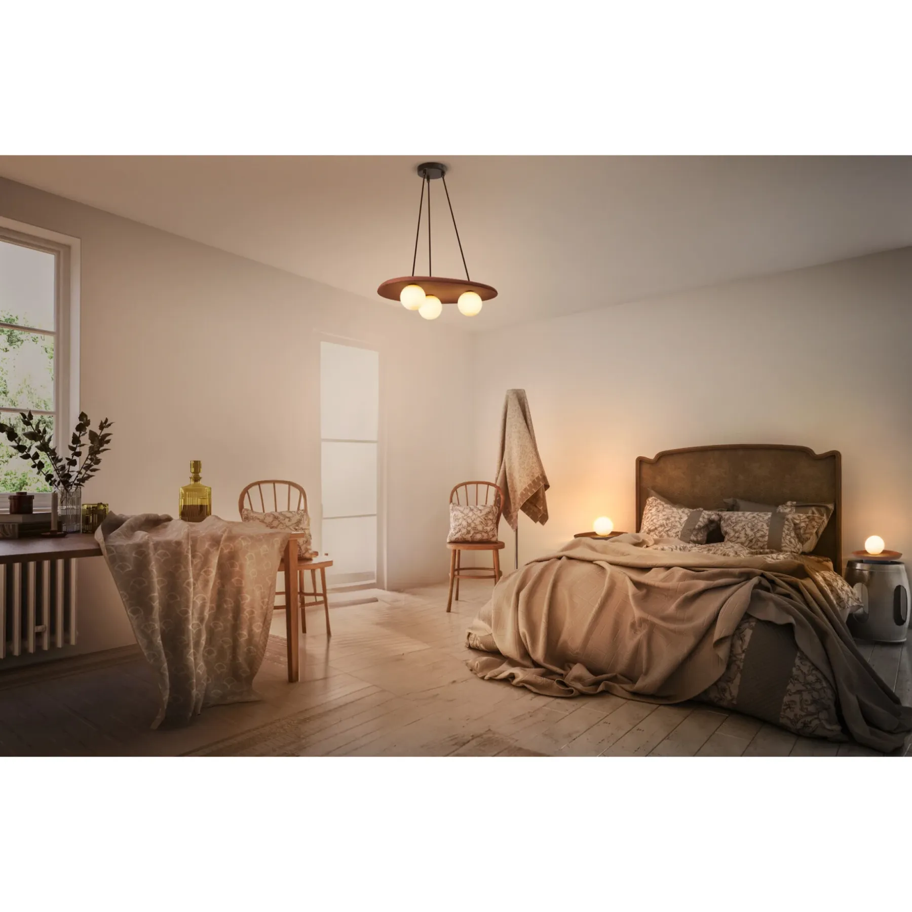 DECOR CLAY PENDEL BRUN 45,2 CM>LEDVANCE