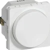 Stikkontakter & Afbrydere ^ LK Fuga 1 MODUL DREJE LYSDÆMPER HVID