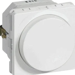 Stikkontakter & Afbrydere ^ LK Fuga 1 MODUL DREJE LYSDÆMPER HVID