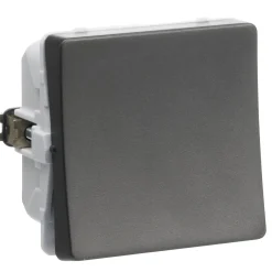 Stikkontakter & Afbrydere ^ LK Fuga 1 MODUL ENKELT AFBRYDER KOKSGRÅ