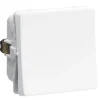Stikkontakter & Afbrydere ^ LK Fuga 1 MODUL ENKELT AFBRYDER HVID