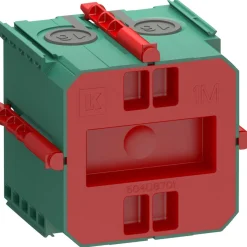 Stikdåser & Stikkontaktrammer ^ LK Fuga AIR 1 MODUL INDMURINGSDÅSE GRØN 1 M IP40 VINDTÆT
