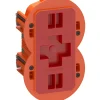 Stikdåser & Stikkontaktrammer ^ LK Fuga AIR SLIM 2 MODUL FORFRADÅSE MØRK ORANGE 2 M IP40 VINDTÆT
