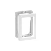 Stikdåser & Stikkontaktrammer ^ LK Fuga SOFT 63 RAMME INKL. TEKNISK RAMME HVID 1 1/2 MODUL