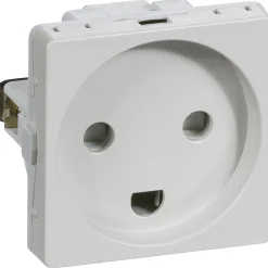 Stikkontakter & Afbrydere ^ LK Fuga STIKKONTAKT LYSEGRÅ 1 MODUL M/JORD