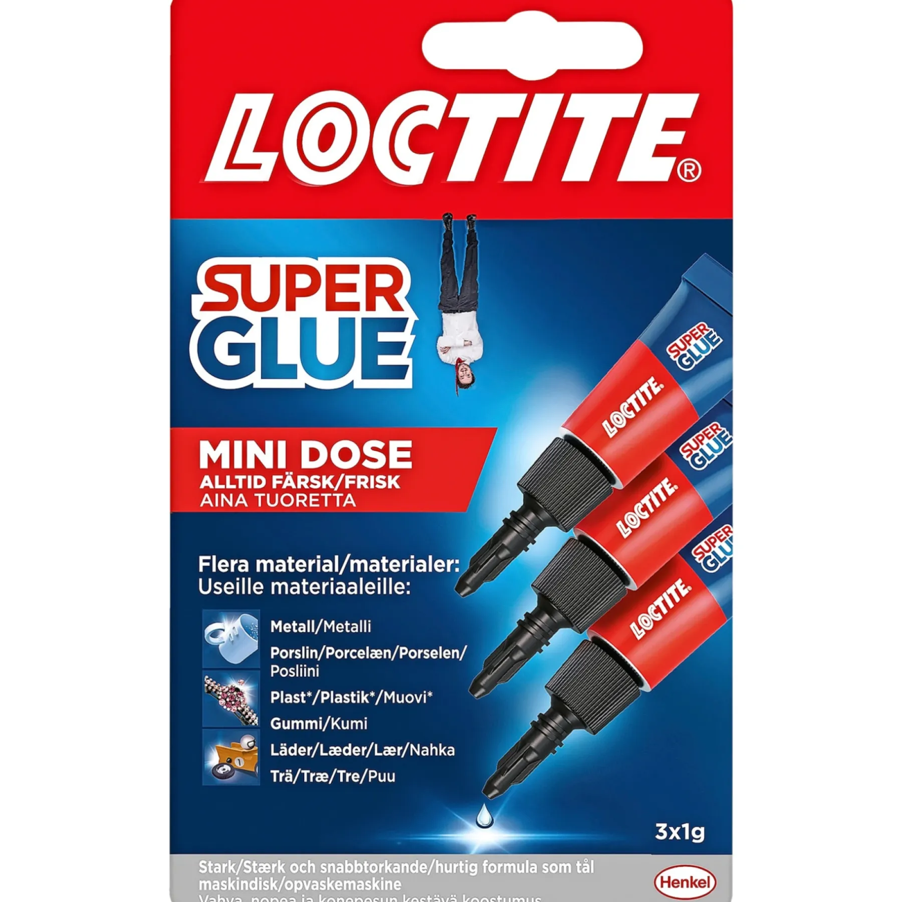 SUPER GLUE MINI TRIO SUPERLIM 3 G>Loctite New