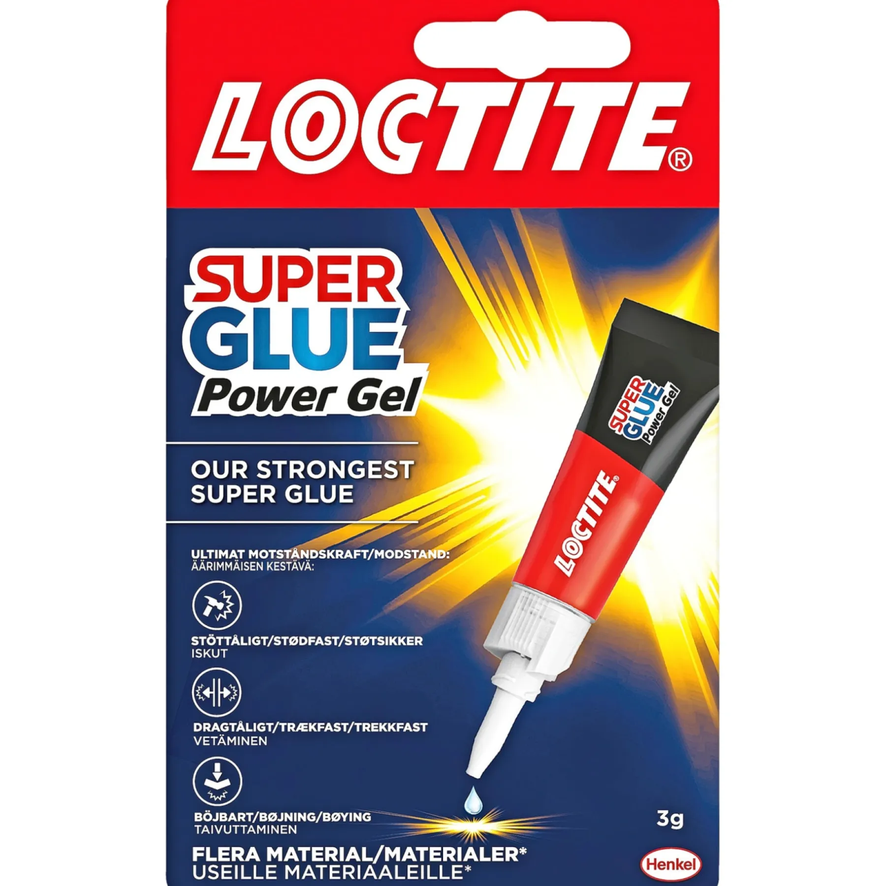 SUPER GLUE POWER FLEX SUPERLIM 3 G>Loctite Hot