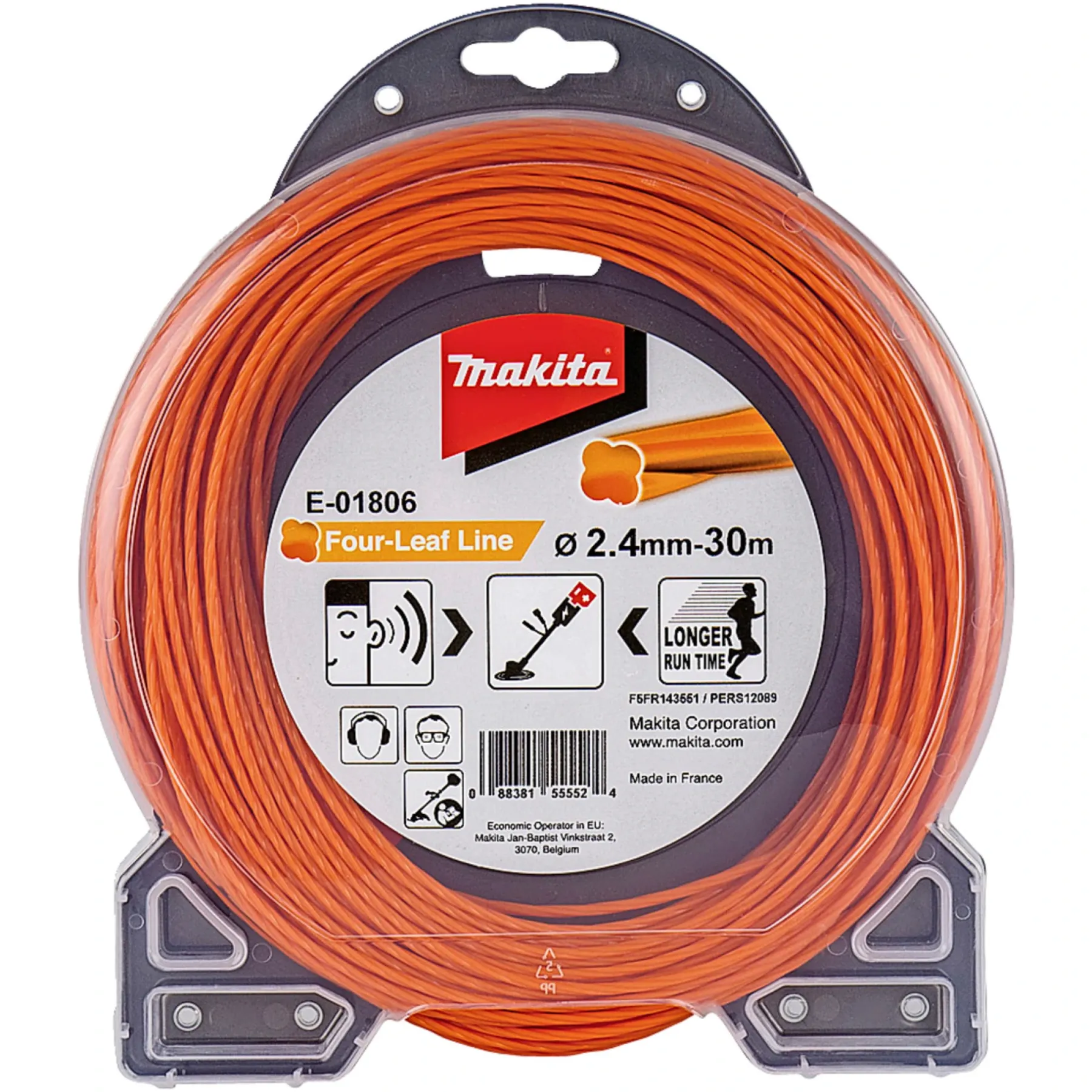 FOUR-LEAF E-01806 ORANGE TRIMMERTRÅD>Makita