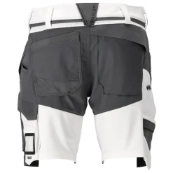 Arbejdsbukser ^ Mascot CUSTOMIZED 22149 SHORTS 24C64 HVID/STENGRÅ