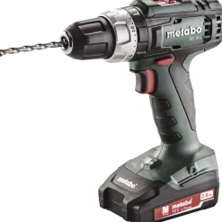 Bore- & Skruemaskiner ^ Metabo SB 18 L 2X2,0 13 MM BORE-/SKRUEMASKINE MED SLAG AKKU MED BATTERI