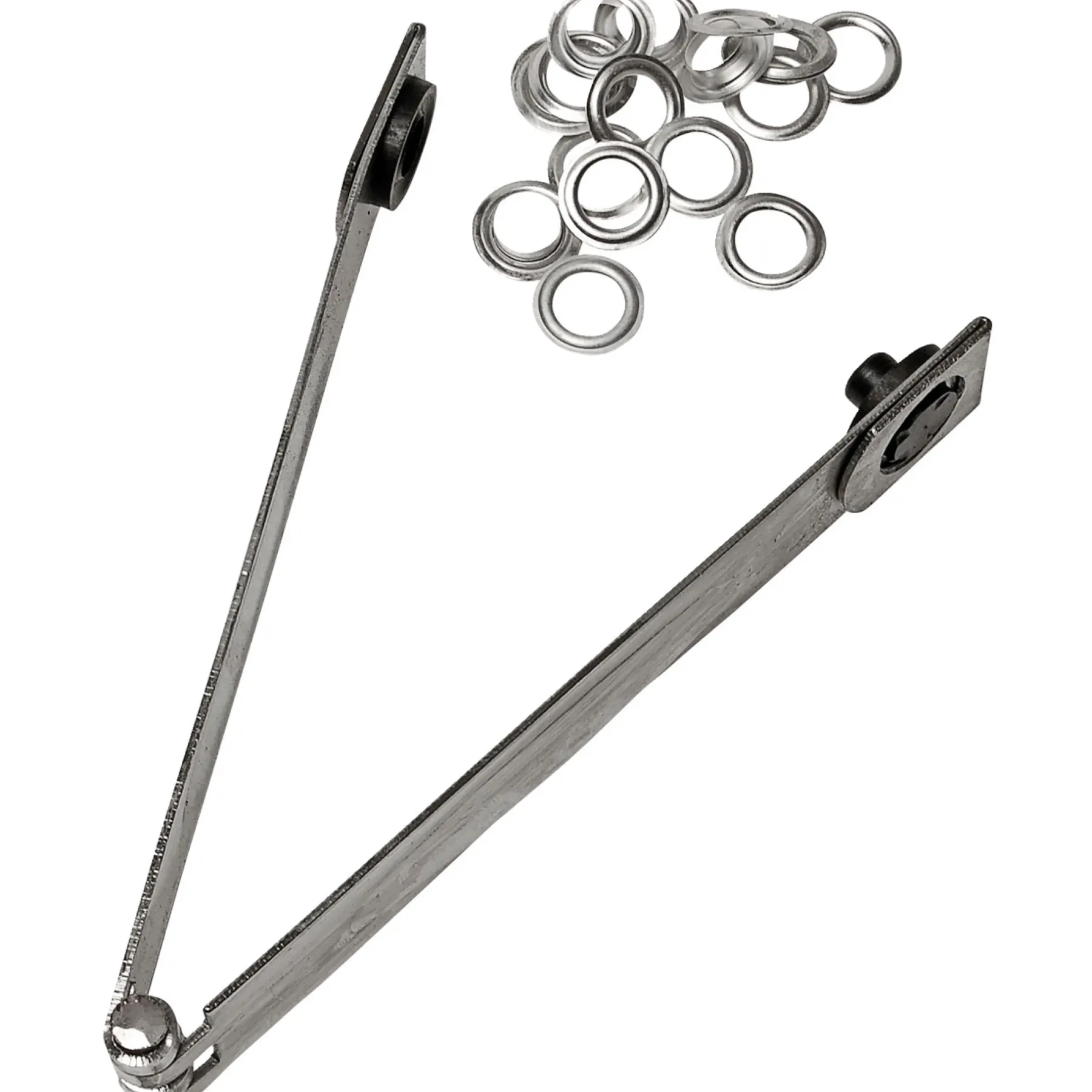 PRESENNINGSØJER I STÅL - INKLUSIV TANG - 10 STK. TANG 1.60 CM>Millarco New