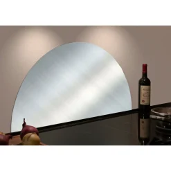 Stænkplade ^ Millex RUSTFRIT STÅL, HALVCIRKEL, 800X400MM STÆNKPLADE