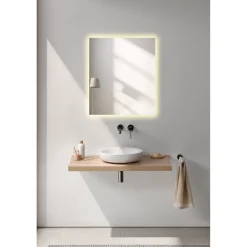 Badeværelsesmøbler ^ Milobad CL34 MED LED-LYS SPEJL 70X60