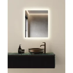 Badeværelsesmøbler ^ Milobad CL30 MED LED-LYS SPEJL 70X60