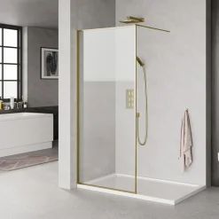 MESSING PROFIL BRUSEVÆG KLART GLAS 80 CM>Milobad Discount